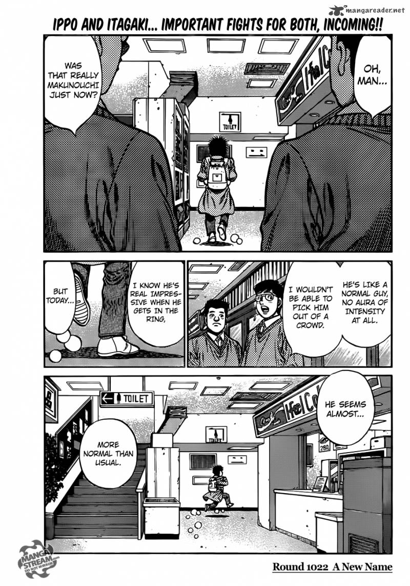 Hajime no Ippo - Chapter 1022 Page 2