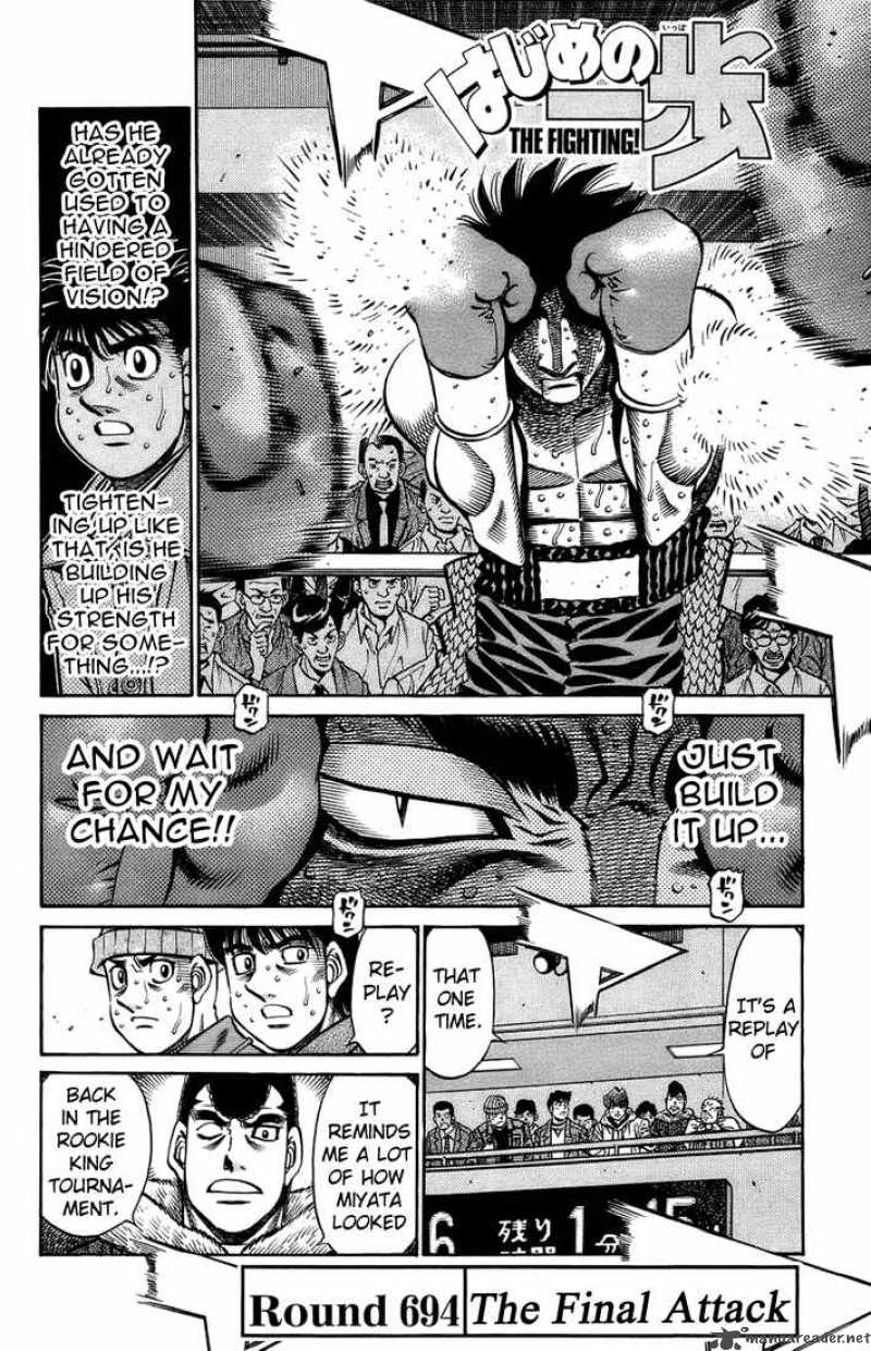 Hajime no Ippo - Chapter 694 Page 2