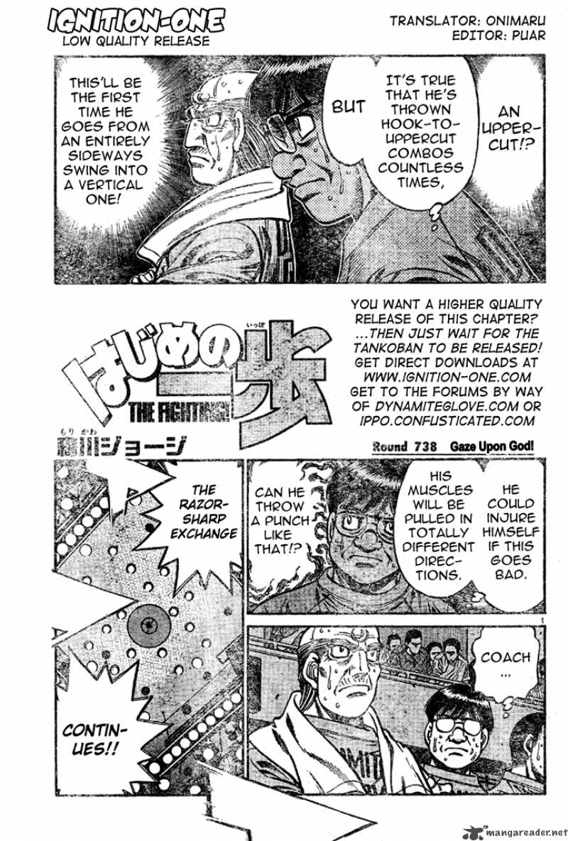 Hajime no Ippo - Chapter 738 Page 1