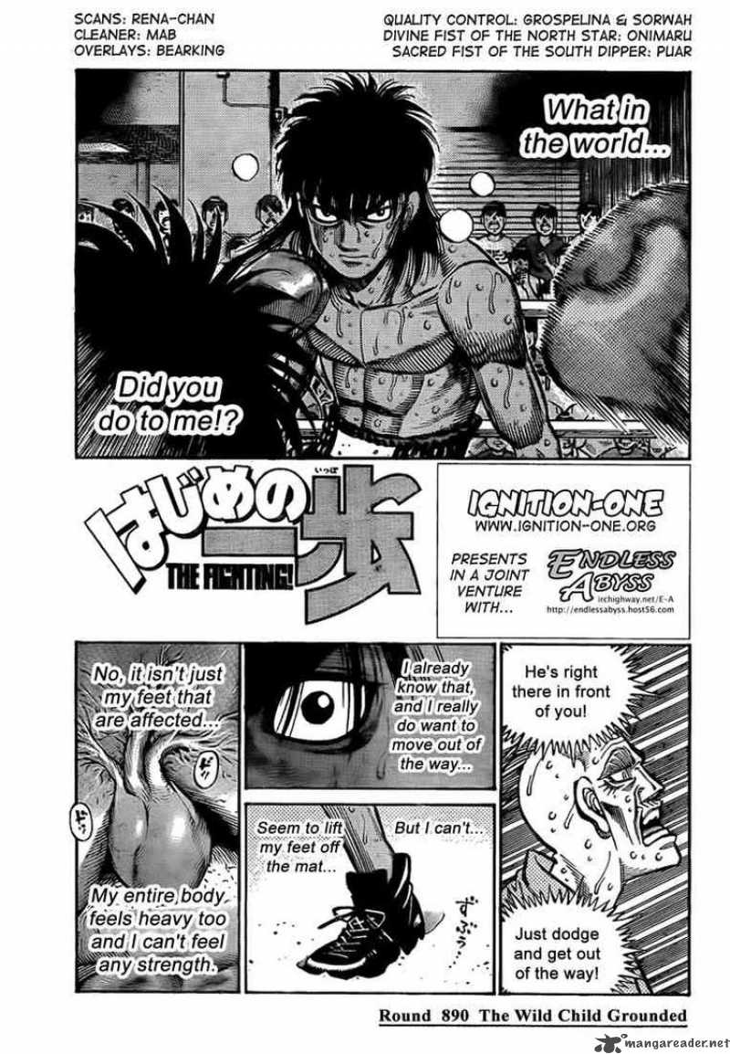 Hajime no Ippo - Chapter 890 Page 1