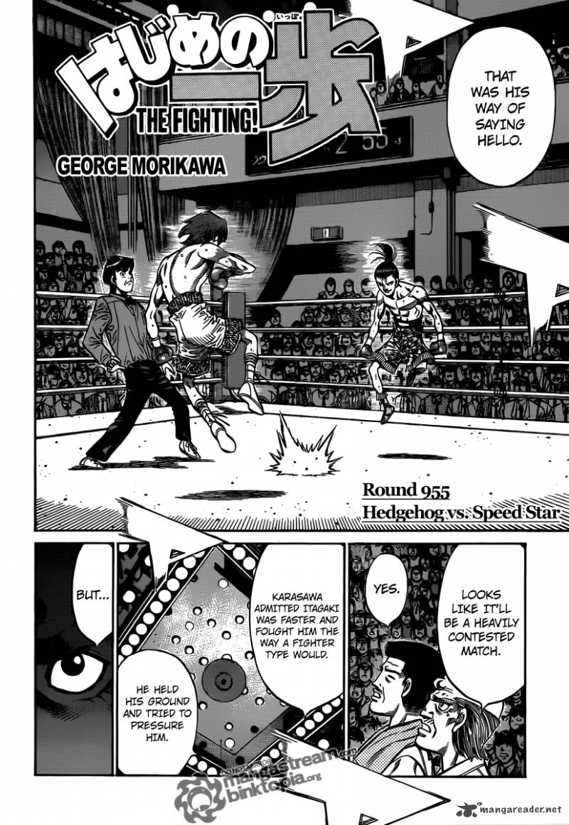 Hajime no Ippo - Chapter 955 Page 2